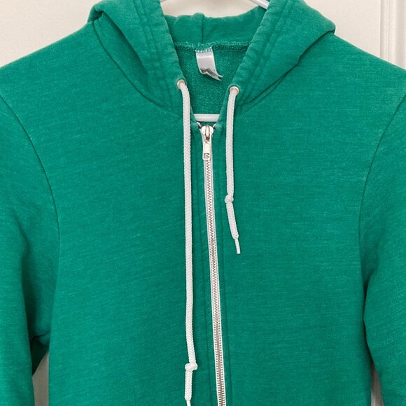American Apparel Tri-Blend Zip Hoodie green - Picture 1 of 12